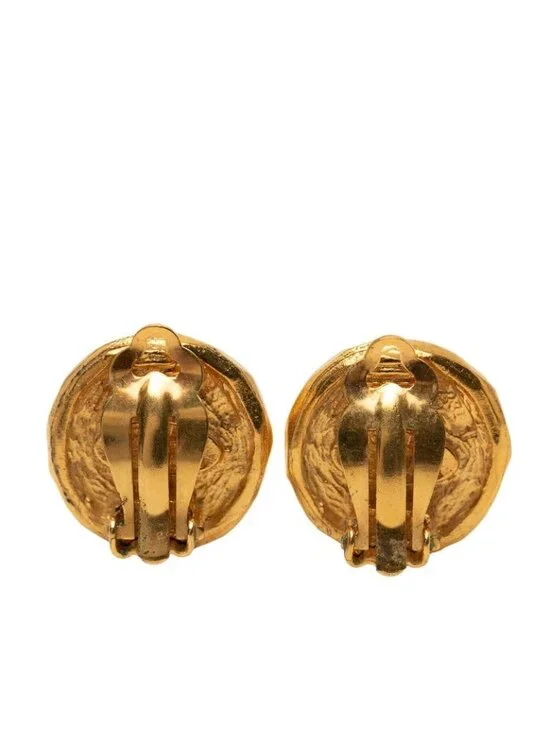 Chanel Earrings Gold Plated Faux Pearl - Picture 2 of 3